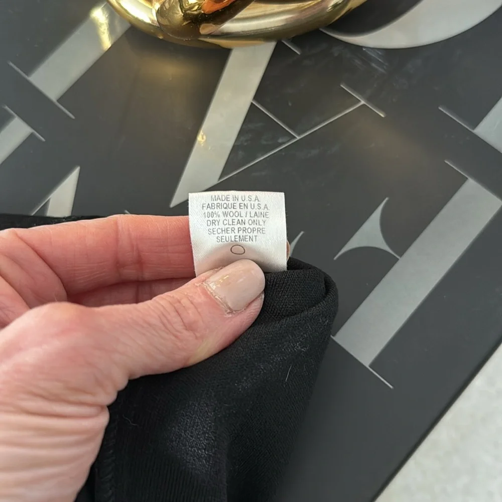 Diane Von Furstenberg Black Sheath Dress with Notched Collar - Picture 8 of 8